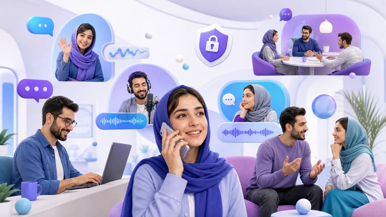 کاربران فارسیزبان در چت متنی و روم صوتی آنلاین